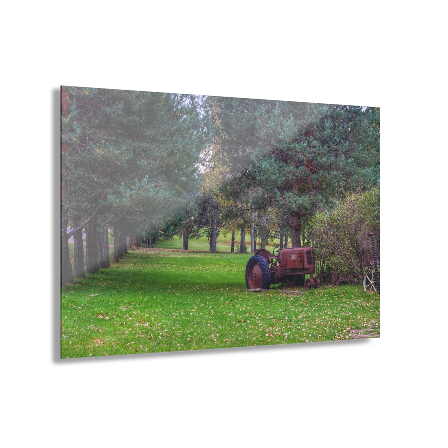 U R There Photography Casey Road Yard Art II Rustic Farmhouse Acrylic Wall Print