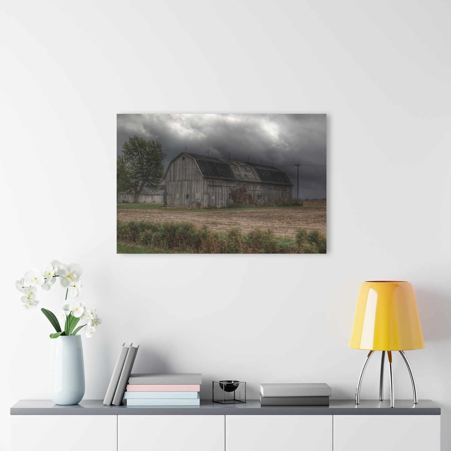 U R There Photography Waterman Road Grey II Rustic Farmhouse Acrylic Wall Print