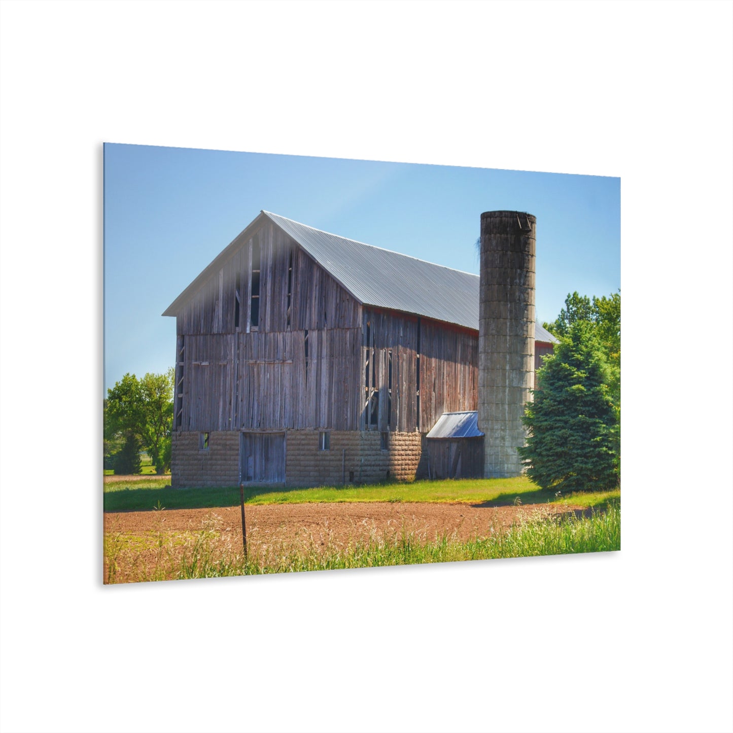 U R There Photography Gilford Grey III Rustic Farmhouse Acrylic Wall Print