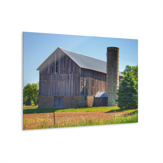 U R There Photography Gilford Grey III Rustic Farmhouse Acrylic Wall Print
