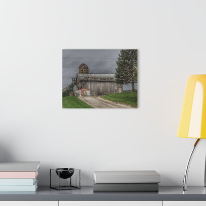 U R There Photography North Lake Road Grey Rustic Farmhouse Acrylic Wall Print