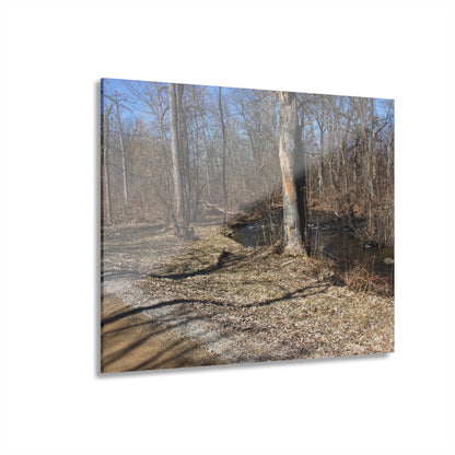 U R There Photography Creekside Seating Rustic Farmhouse Acrylic Wall Print