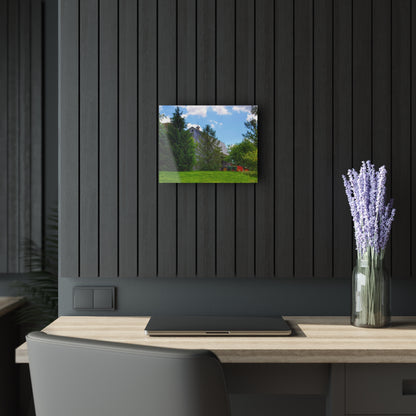 U R There Photography Bordman Road Hidden Grey Rustic Farmhouse Acrylic Wall Print