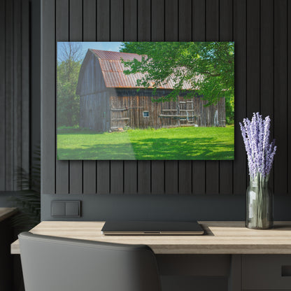 U R There Photography Sergent Road Grey Rustic Farmhouse Acrylic Wall Print
