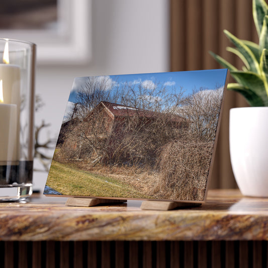 U R There Photography Buried Burnside Greys I Rustic Farmhouse Decorative Ceramic Tile