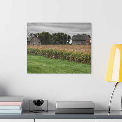 U R There Photography East Caro Road Reds Rustic Farmhouse Acrylic Wall Print