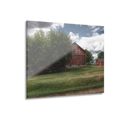 U R There Photography Five Lakes Red I Rustic Farmhouse Acrylic Wall Print