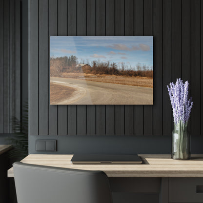 U R There Photography North Hunt Road Farm I Rustic Farmhouse Acrylic Wall Print