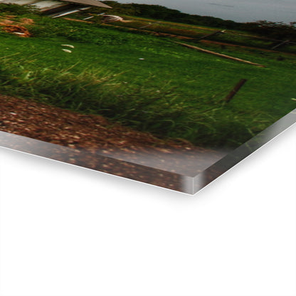 U R There Photography Washburn Road Red Rustic Farmhouse Acrylic Wall Print