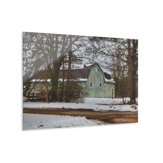 U R There Photography Hunters Creek Meadow Green Rustic Farmhouse Acrylic Wall Print