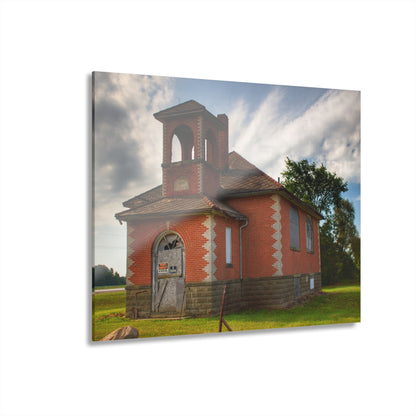 U R There Photography North Grove Road Schoolhouse I Rustic Farmhouse Acrylic Wall Print