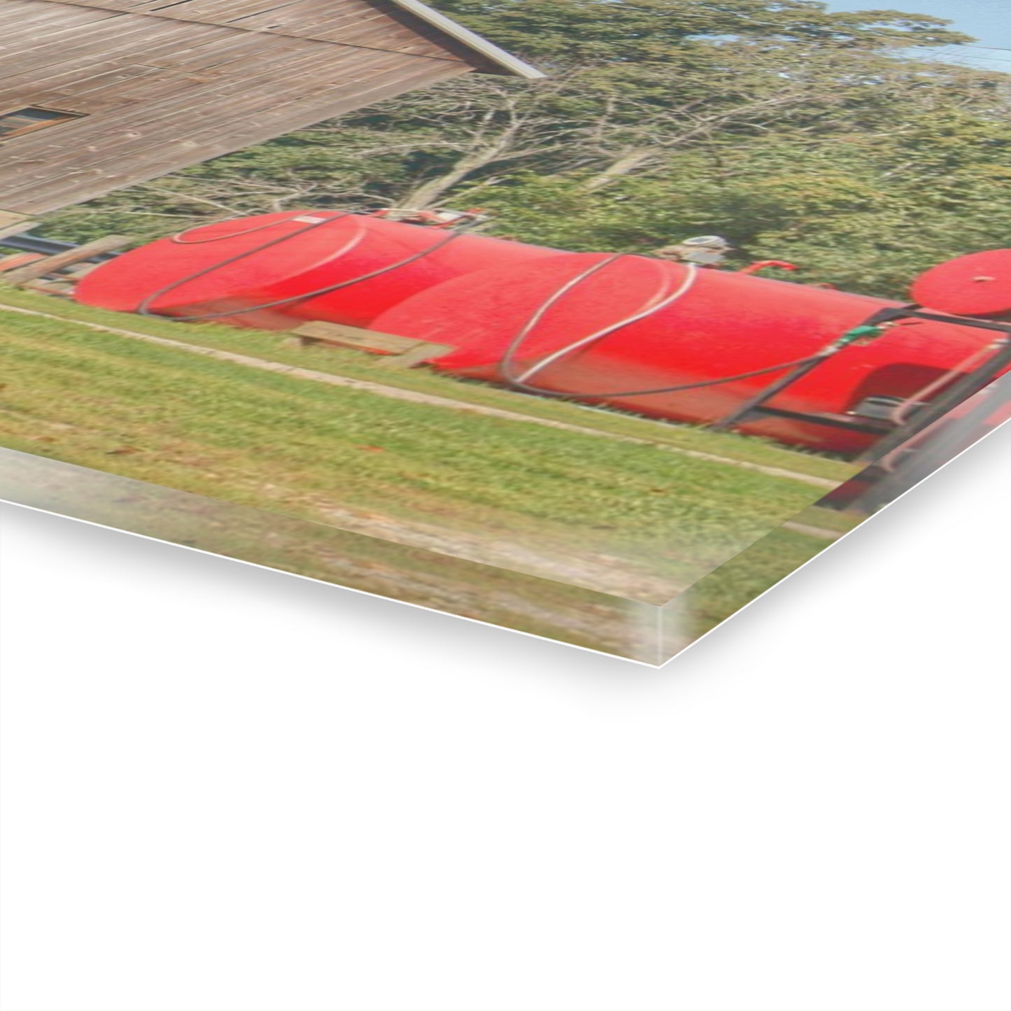 U R There Photography Kingston Road Grey Rustic Farmhouse Acrylic Wall Print