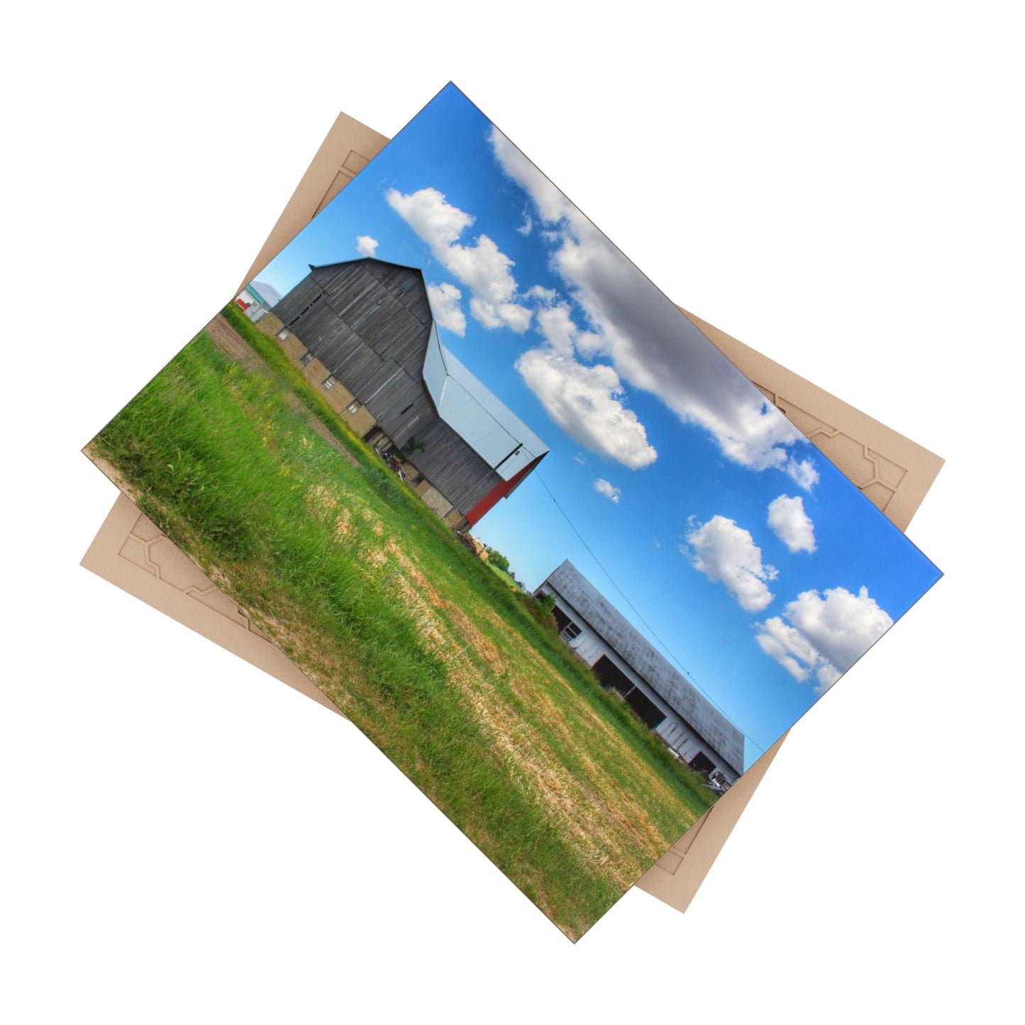 U R There Photography Cass City Elmwood Grey Rustic Farmhouse Decorative Ceramic Tile