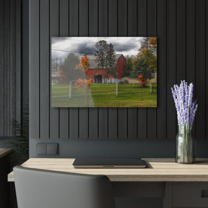 U R There Photography Farnsworth Road Red I Rustic Farmhouse Acrylic Wall Print