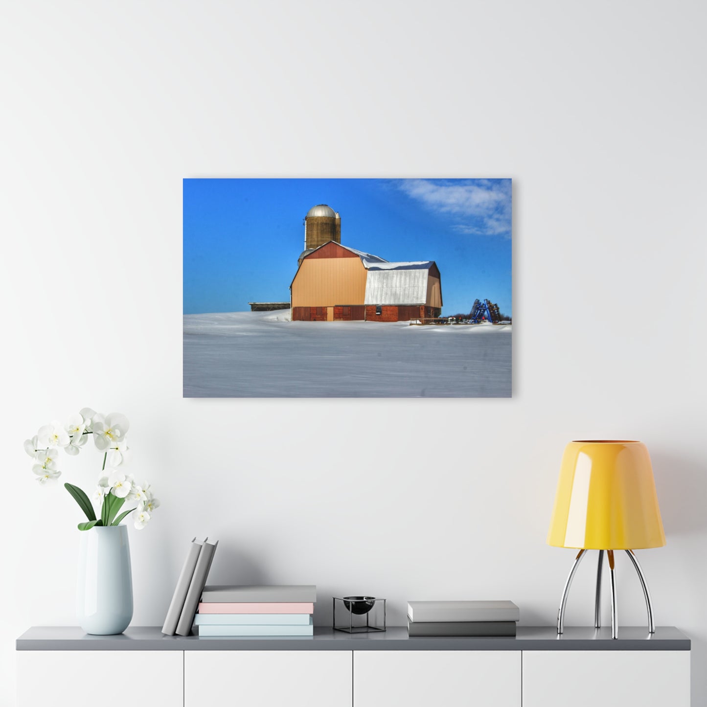 U R There Photography Bay City - Forestville Beige Barn Rustic Farmhouse Acrylic Wall Print