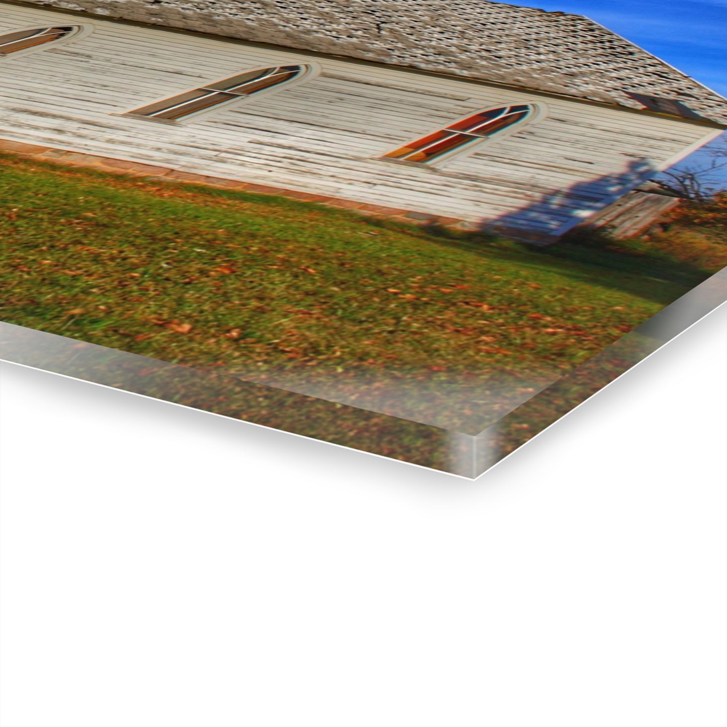 U R There Photography Schoolhouse of Marlette Road I Rustic Farmhouse Acrylic Wall Print