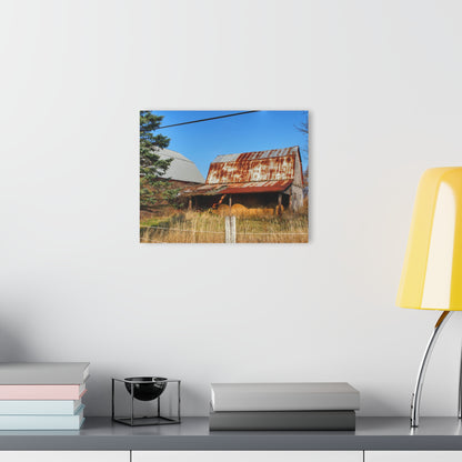 U R There Photography Dodge Road Hay Barn II Rustic Farmhouse Acrylic Wall Print