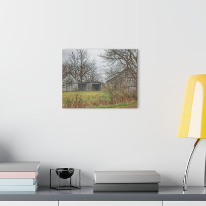 U R There Photography Bowers Road Greys IV Rustic Farmhouse Acrylic Wall Print