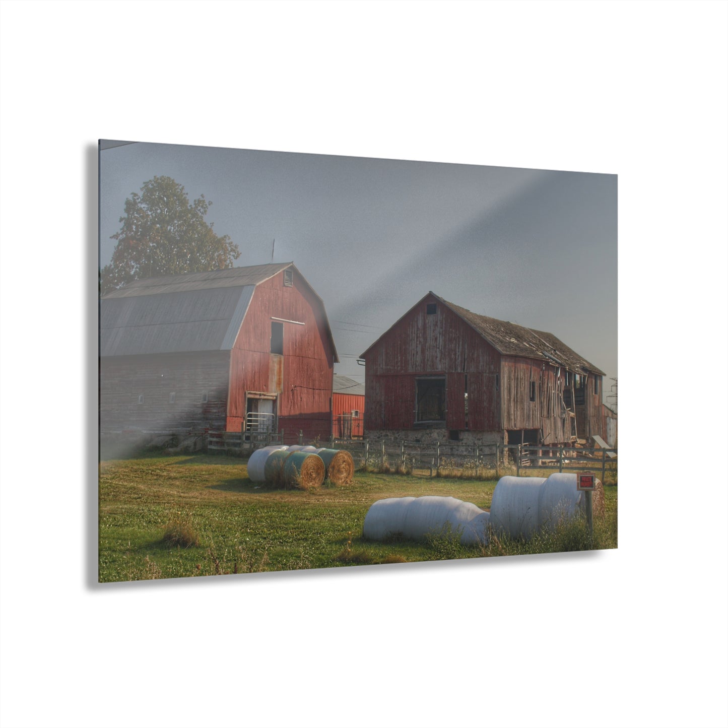 U R There Photography Irish Road Old Reds I Rustic Farmhouse Acrylic Wall Print