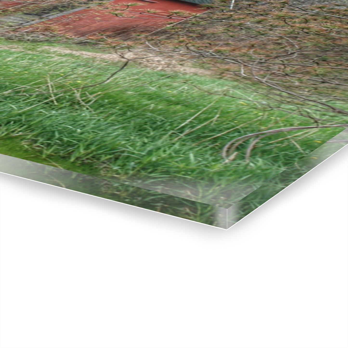 U R There Photography Hickory Ridge Red II Rustic Farmhouse Acrylic Wall Print