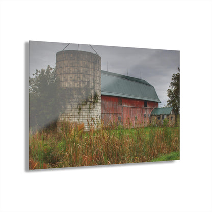 U R There Photography Plumb Creek Road Red II Rustic Farmhouse Acrylic Wall Print