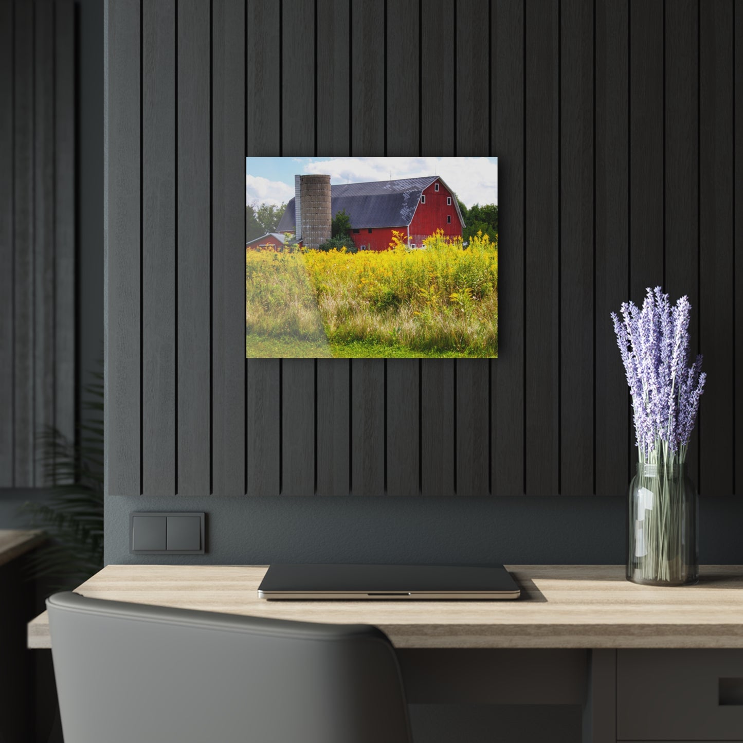 U R There Photography Starr Court Red II Rustic Farmhouse Acrylic Wall Print