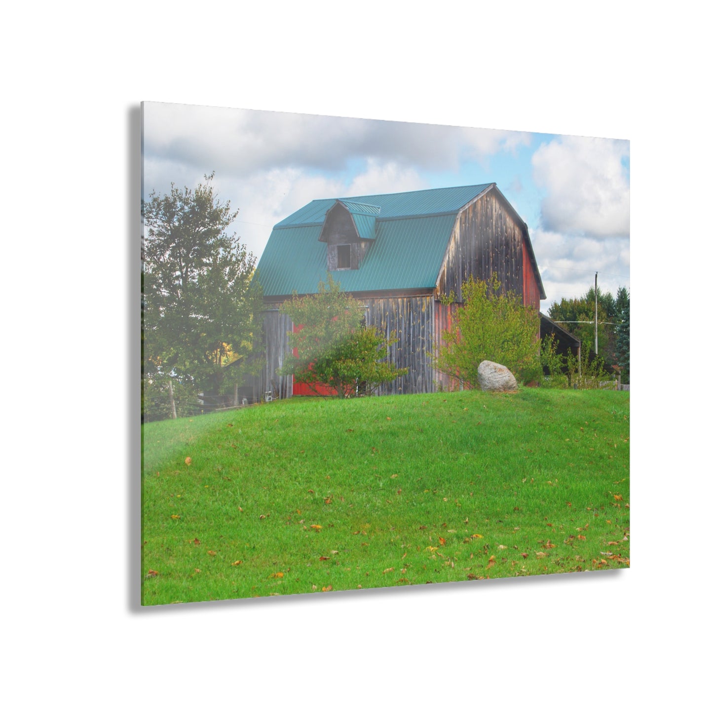 U R There Photography Frances Road Old Red II Rustic Farmhouse Acrylic Wall Print