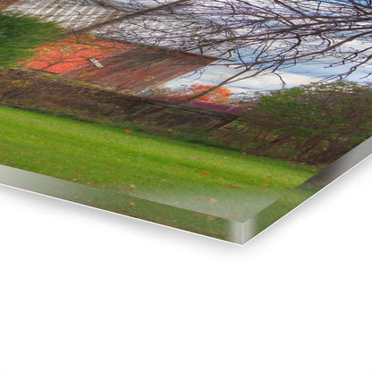 U R There Photography Millis Road Hidden Red Rustic Farmhouse Acrylic Wall Print