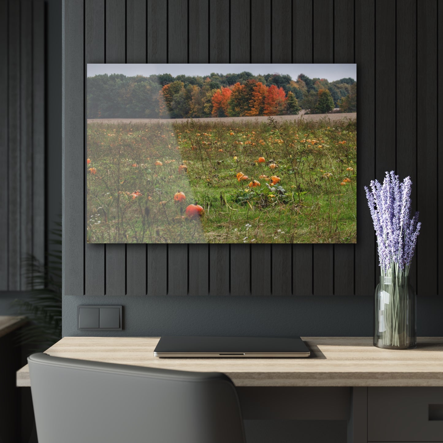 U R There Photography Once Upon a Time in a Pumpkin Patch Rustic Farmhouse Acrylic Wall Print