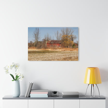 U R There Photography Hidden Scotch Settlement Red Rustic Farmhouse Acrylic Wall Print