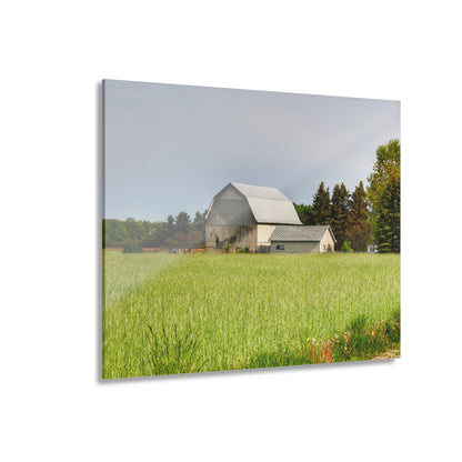 U R There Photography North Graf Road White Rustic Farmhouse Acrylic Wall Print