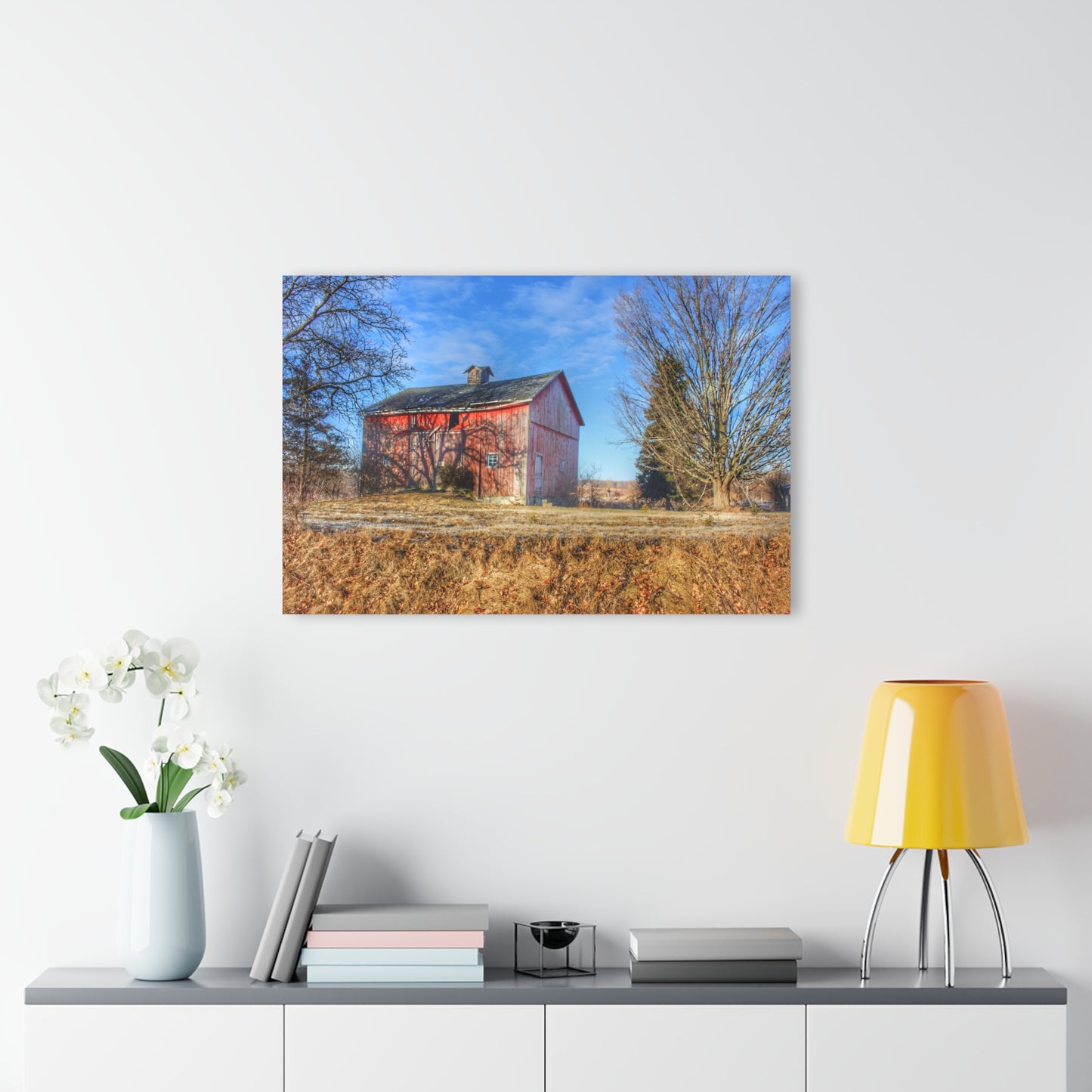 U R There Photography M-24 Barn at the Bend II Rustic Farmhouse Acrylic Wall Print