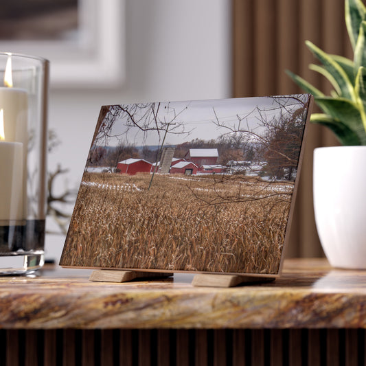 U R There Photography Beyond the Cornfield on Sutton Rustic Farmhouse Decorative Ceramic Tile