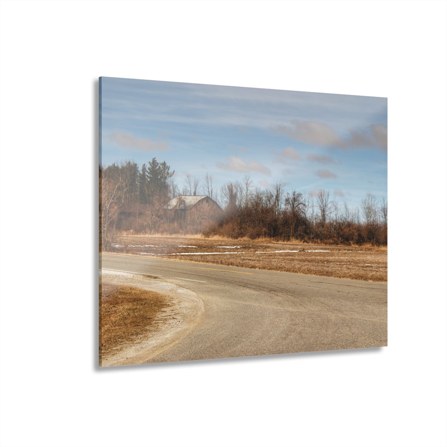 U R There Photography North Hunt Road Farm I Rustic Farmhouse Acrylic Wall Print