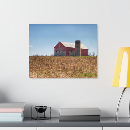U R There Photography Lee Hill Road Block Red Rustic Farmhouse Acrylic Wall Print