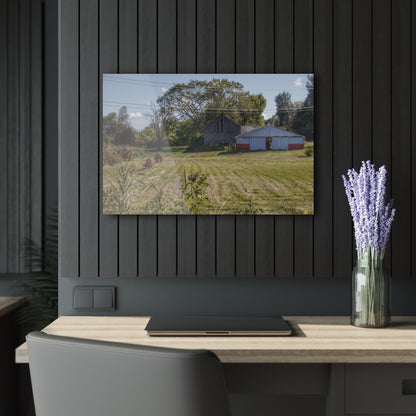 U R There Photography Havens Road Grey Rustic Farmhouse Acrylic Wall Print