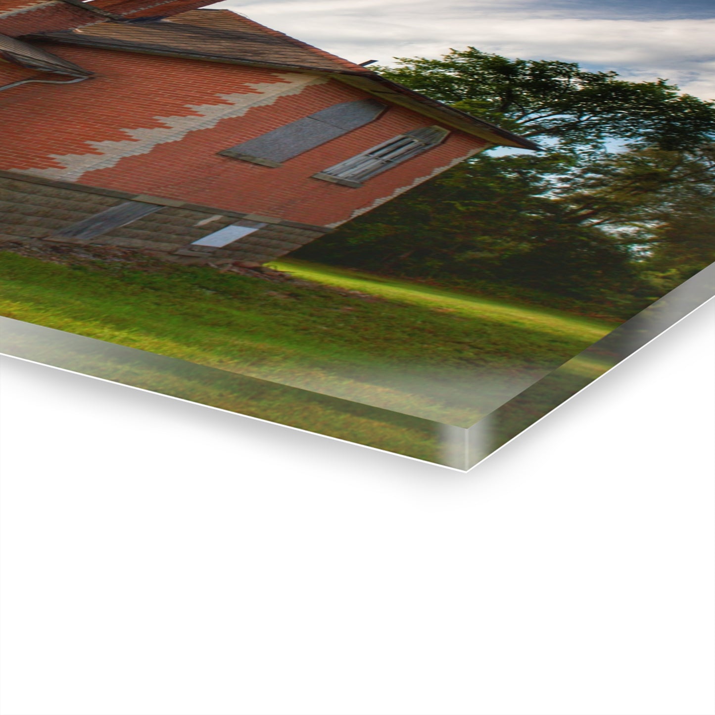 U R There Photography North Grove Road Schoolhouse I Rustic Farmhouse Acrylic Wall Print