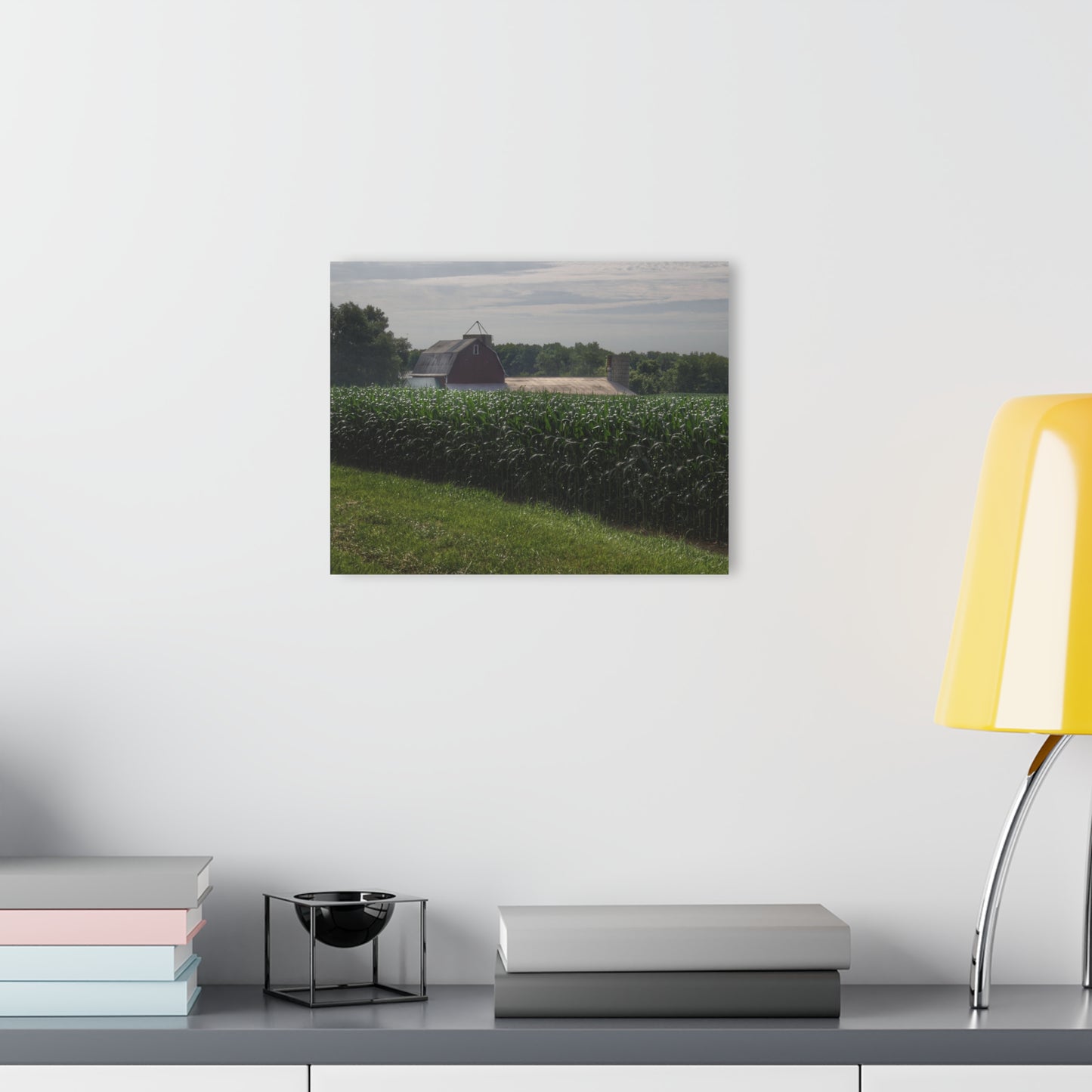 Barn Boutique Modern Farmhouse Acrylic Wall Print| Above the Corn on Piersonville Road II