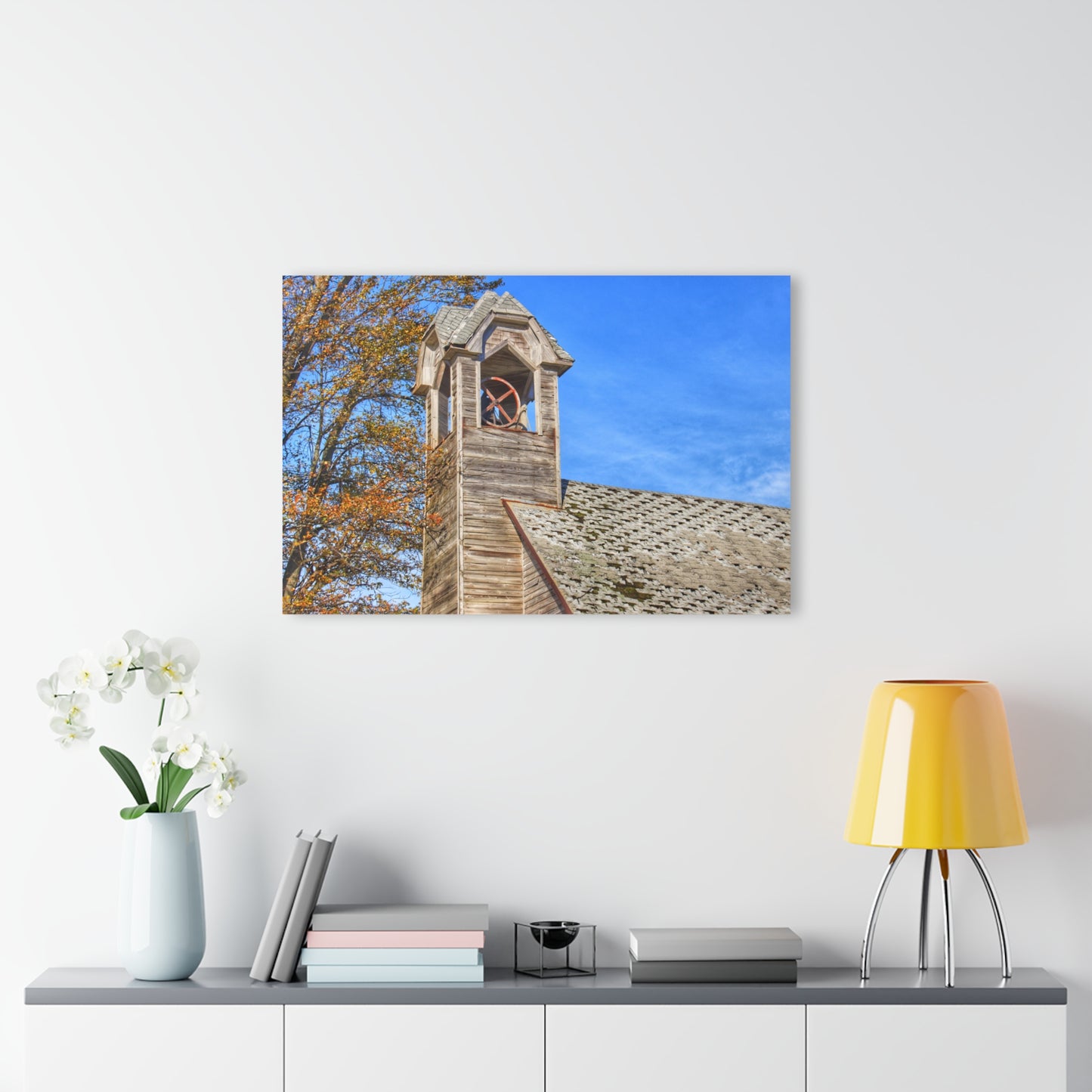 U R There Photography Schoolhouse of Marlette Road II Rustic Farmhouse Acrylic Wall Print