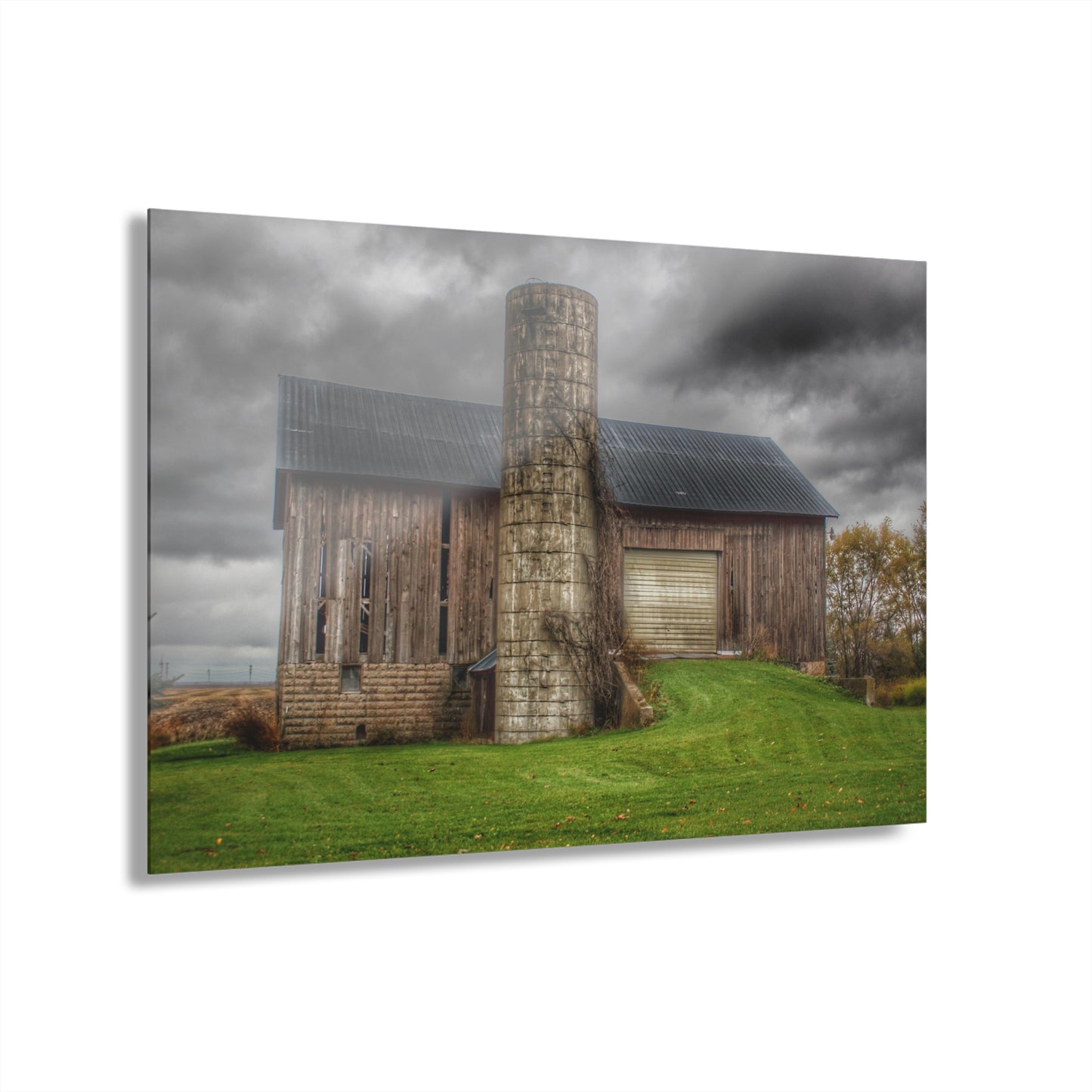 U R There Photography Gilford Grey I Rustic Farmhouse Acrylic Wall Print