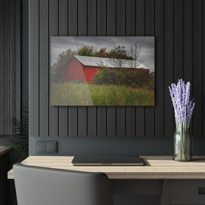 U R There Photography Willard Road Red I Rustic Farmhouse Acrylic Wall Print