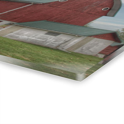 U R There Photography Elmwood Road Red I Rustic Farmhouse Acrylic Wall Print