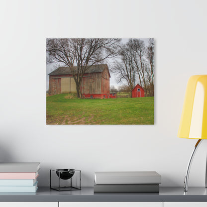 U R There Photography Lake George Red II Rustic Farmhouse Acrylic Wall Print