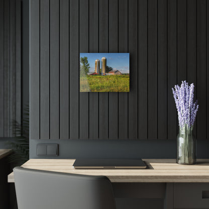 U R There Photography Morrish Road Silos II Rustic Farmhouse Acrylic Wall Print