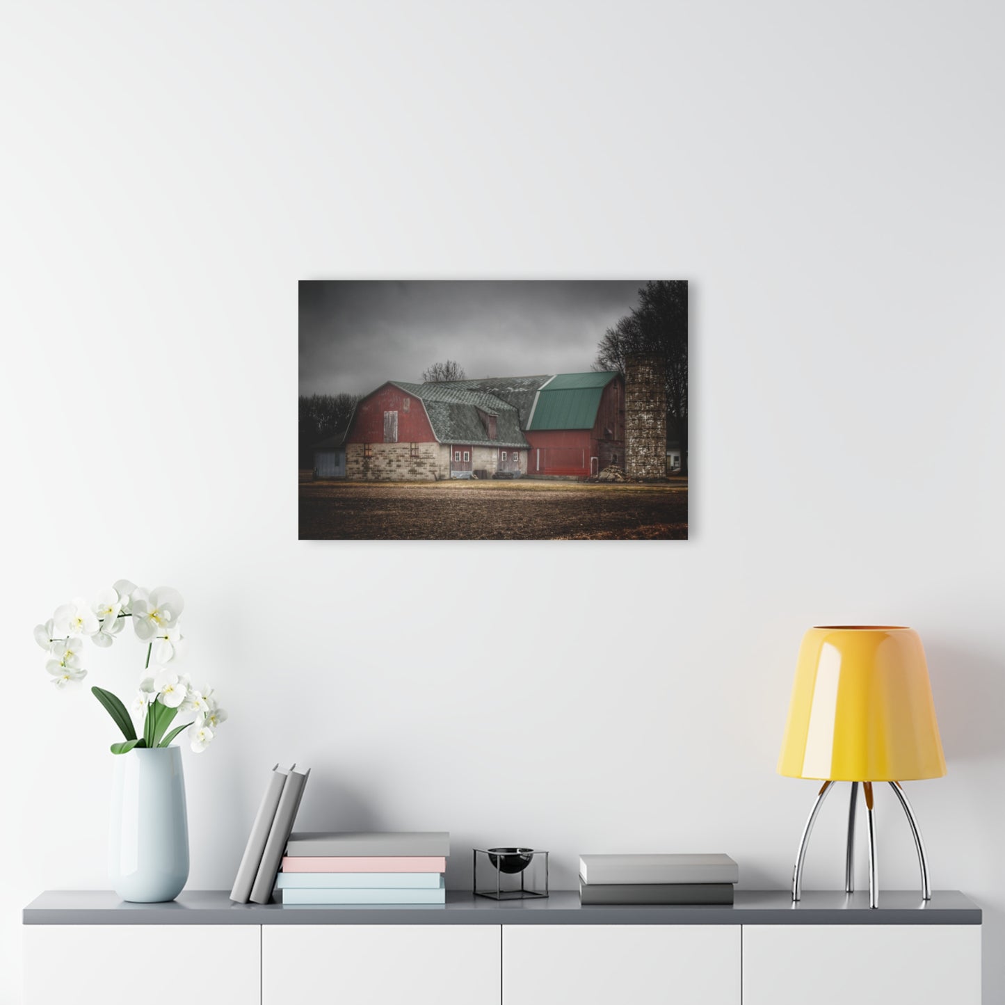 U R There Photography Arbela Reds Rustic Farmhouse Acrylic Wall Print
