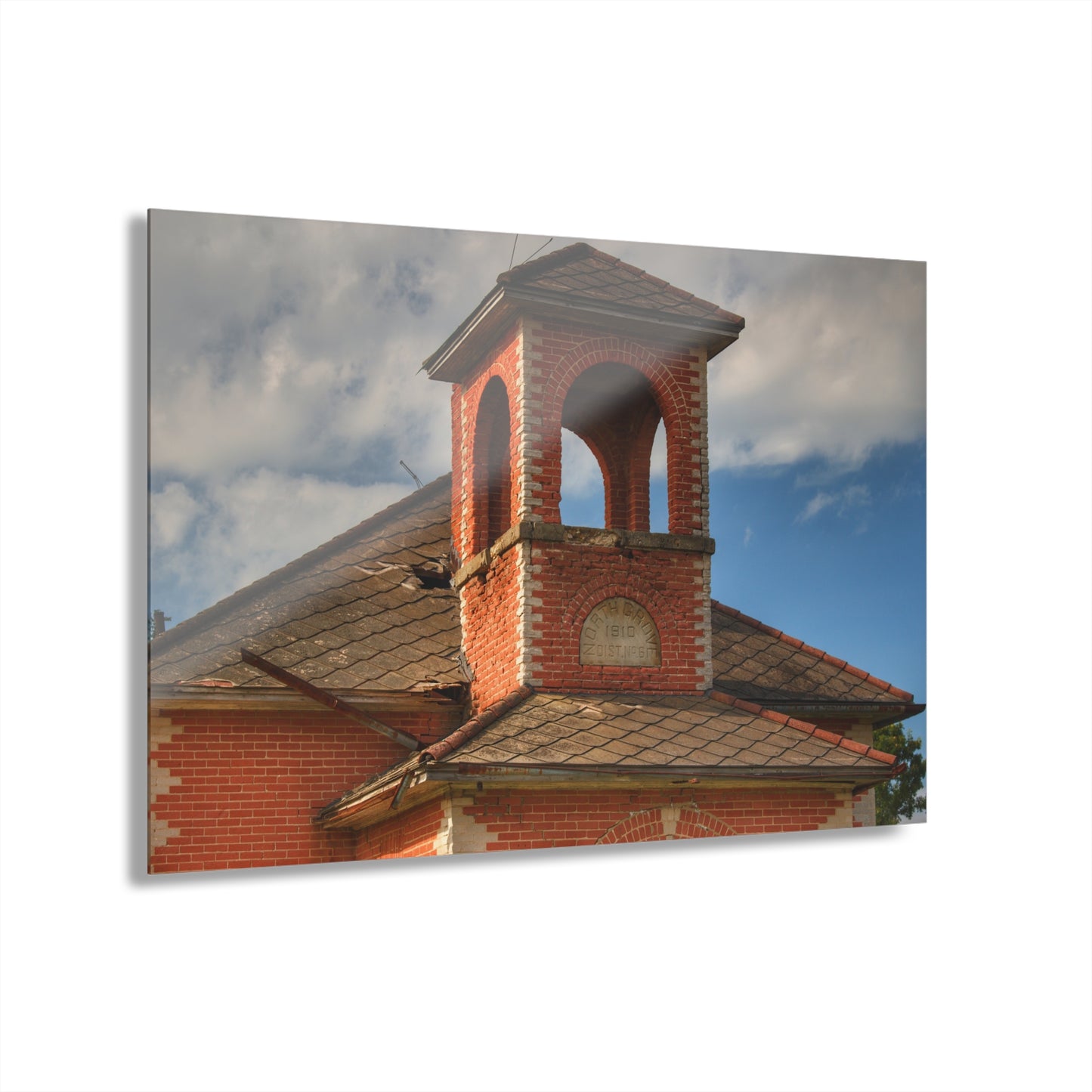 U R There Photography North Grove Road Schoolhouse II Rustic Farmhouse Acrylic Wall Print