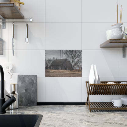 U R There Photography Barnes Road End of Days Rustic Farmhouse Decorative Ceramic Tile