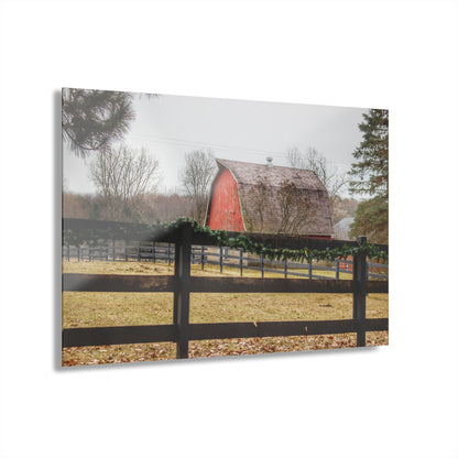 U R There Photography Beyond the Fence on Blood Road Rustic Farmhouse Acrylic Wall Print