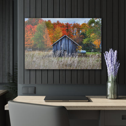 U R There Photography Beyond Church Road Little Grey Rustic Farmhouse Acrylic Wall Print