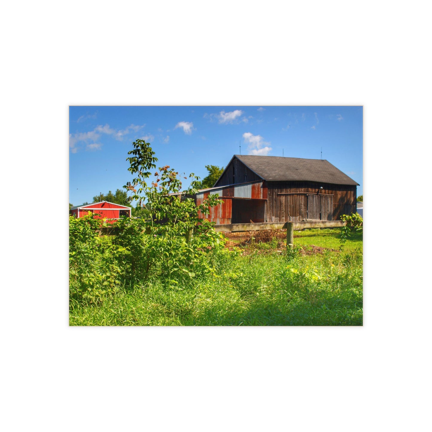 U R There Photography Beyond the Fence on Hunters Creek Rustic Farmhouse Decorative Ceramic Tile